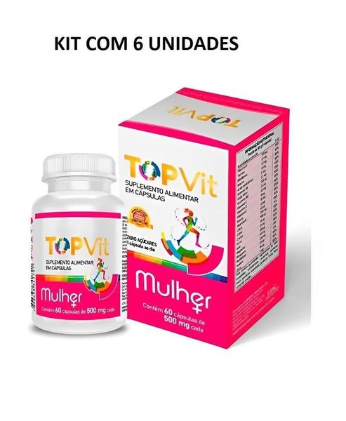 Imagem de Kit Topvit Mulher Com 6 Unidades De 60 Cápsulas Cada