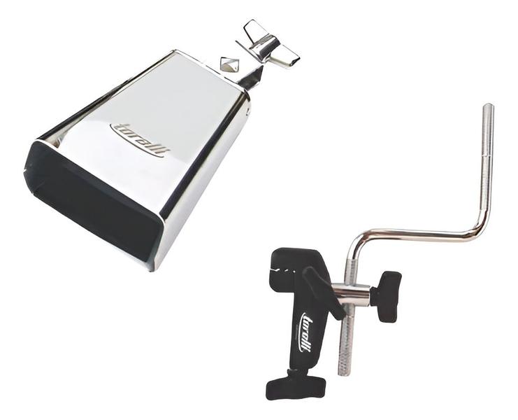 Imagem de Kit Torelli Cowbell Cromado 6'' To055 Com Multi Clamp Ta411