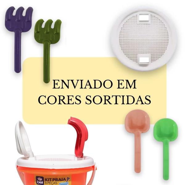 Kit Touca Infantil Peixinho + Bola Inflavel Laranja 40 Cm + Baldinho de Praia com 8 Pecas Sortidas Imagem de Kit Touca Infantil Peixinho + Bola Inflavel Laranja 40 Cm + Baldinho de Praia com 8 Pecas Sortidas
