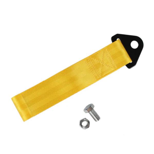 Imagem de Kit Tow Strap Fita Cinta De Reboque Amarelo Engate Estilo Br