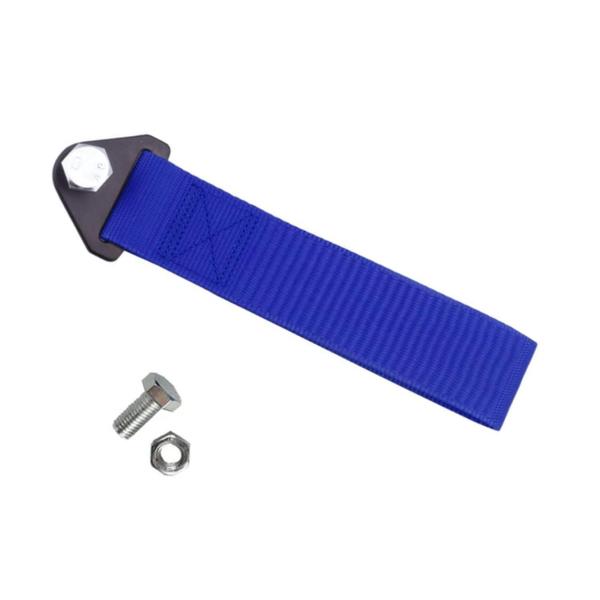 Imagem de Kit Tow Strap Fita Cinta de Reboque Azul Engate Estilo BR