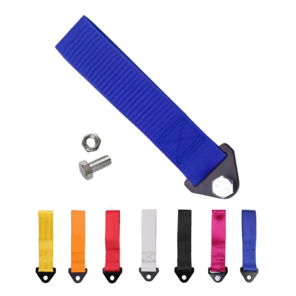 Imagem de Kit Tow Strap Fita Cinta Reboque Engate Universal Estilo Br