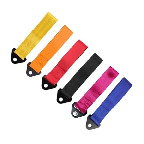 Imagem de Kit Tow Strap Fita Roboque Cinta Engate Vermelho Estilo BR