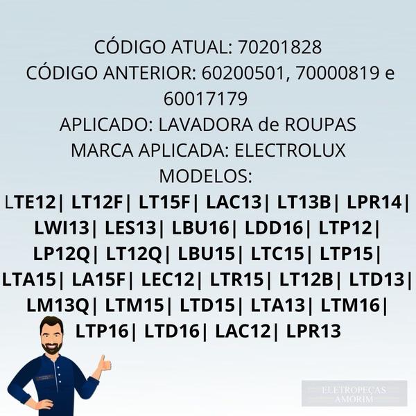 Imagem de Kit Transmissão Completo Lavadora Electrolux 12kg E 15kg LTD15 LAC12 LED13 LTC15 LEC12 LTA13 LEC14