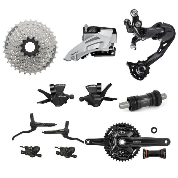 Imagem de Kit Transmissão Shimano Alivio K7 Freio Hidráulico 9 v