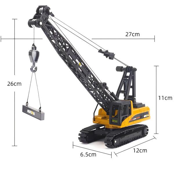 Imagem de Kit Trator Maquina Articulado Resistente Guindaste Oferta Truck Excavator Infantil