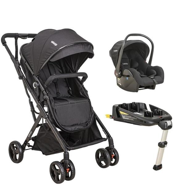 Imagem de Kit Travel System Vox Preto Com Base Isofix - Kiddo