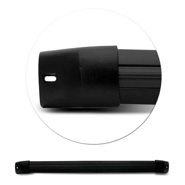 Kit Travessa Bagageiro Jeep Compass Preto + Maleiro 510 Litros - SP RACK Imagem de Kit Travessa Bagageiro Jeep Compass Preto + Maleiro 510 Litros