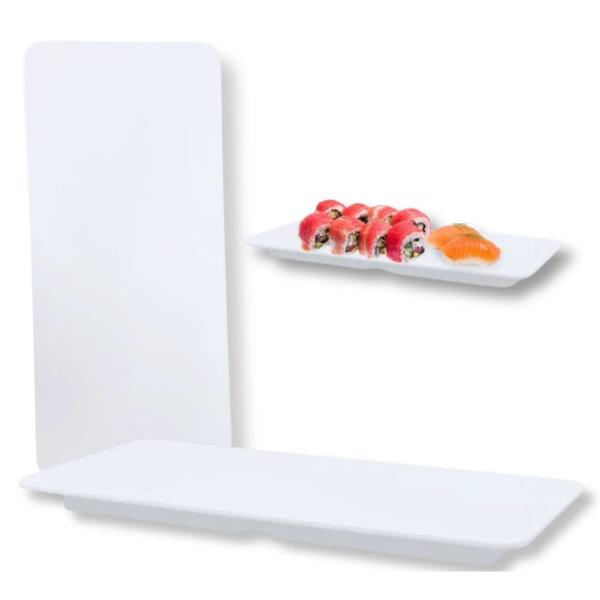 Kit Travessa Oval 60 Cm + 4 Pratos Melamina para Buffet Sushi Restaurante Profissional Bestfer Imagem de Kit Travessa Oval 60 Cm + 4 Pratos Melamina para Buffet Sushi Restaurante Profissional Bestfer