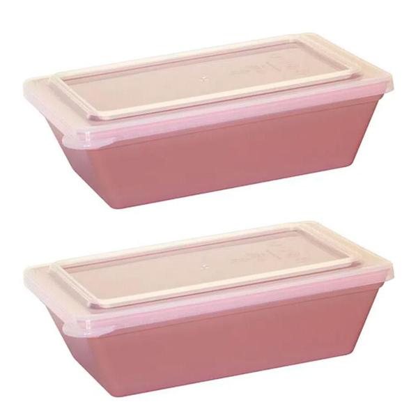 Kit Travessas Stillo Com Tampa 2L 2 Peças Rosé em Polipropileno Linha Tendência VEM Imagem de Kit Travessas Stillo Com Tampa 2L 2 Peças Rosé em Polipropileno Linha Tendência VEM