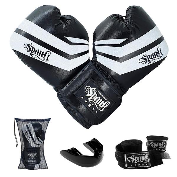 Imagem de KIT Treino Boxe SemiPRO Spank - Preto