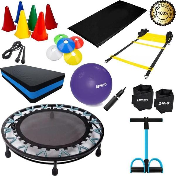 Imagem de Kit Treino Funcional Para Exercício Emagrecer Em Casa