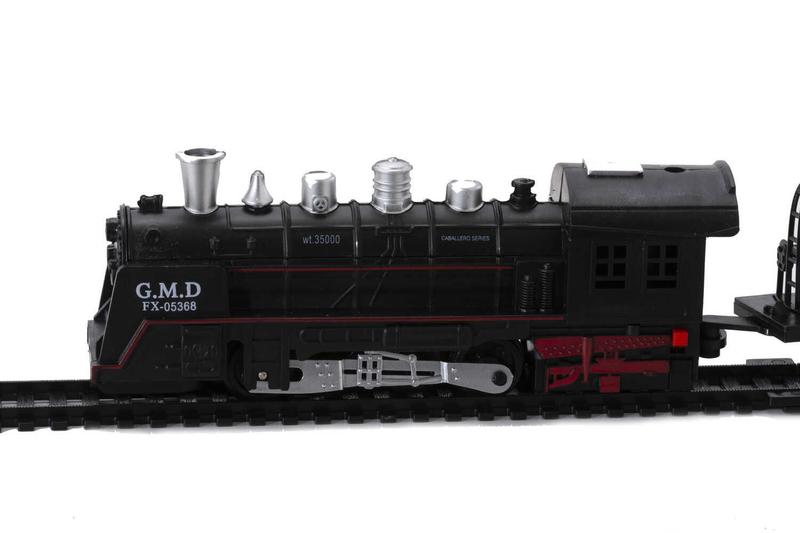 Kit Trem Vagões E Trilhos Para Brincar Divertido - DM Toys Imagem de Kit Trem Vagões E Trilhos Para Brincar Divertido