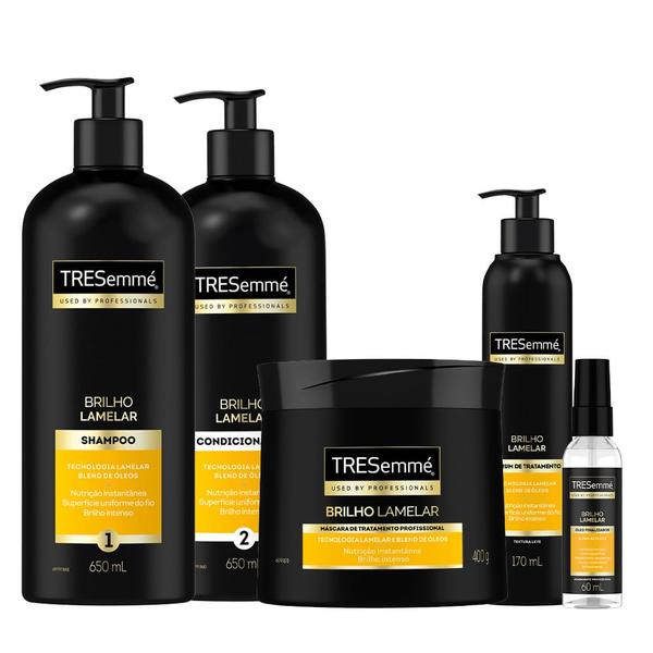 Kit Tresemmé Brilho Lamelar 5 Unidades Kit Tresemmé Brilho Lamelar 5 Unidades