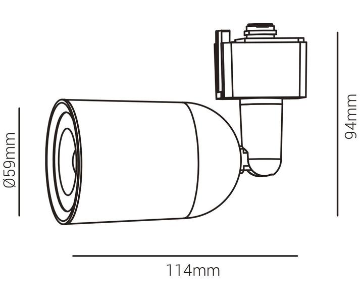 Imagem de Kit Trilho 1 Metro e 3 Spots 7W 6500K Branco