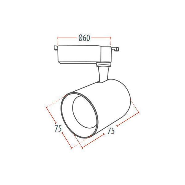 Imagem de Kit Trilho Led com 3 Spots 7W Luz Branca Elegance - Avant