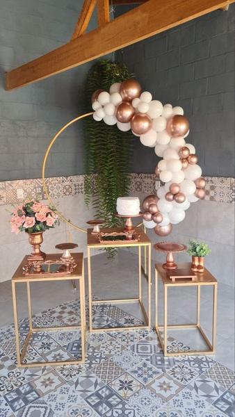 Imagem de Kit Trio de Mesa Cobre Decoração Festa