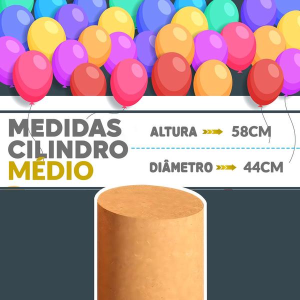 Kit Trio Mesa Cilindro Redondo Decoração Festa Pmg Mdf Madeira - ATACADÃO DO ARTESANATO MDF Imagem de Kit Trio Mesa Cilindro Redondo Decoração Festa Pmg Mdf Madeira