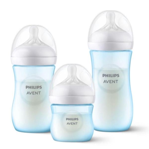 Imagem de Kit Triplo Mamadeira Pétala Azul - Philips Avent