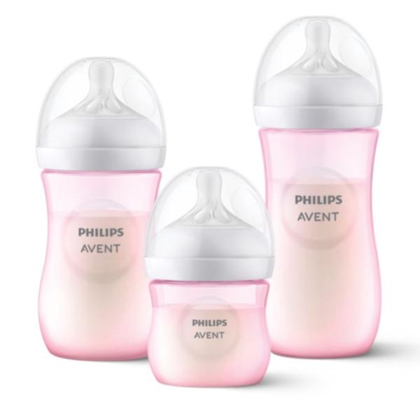 Imagem de Kit Triplo Mamadeira Pétala Rosa - Philips Avent