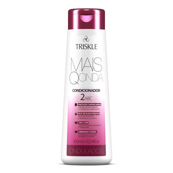 Imagem de Kit Triskle Mais Q Onda Ondulados Shampoo Sem Sal + Condicionador Leave-In 300ml