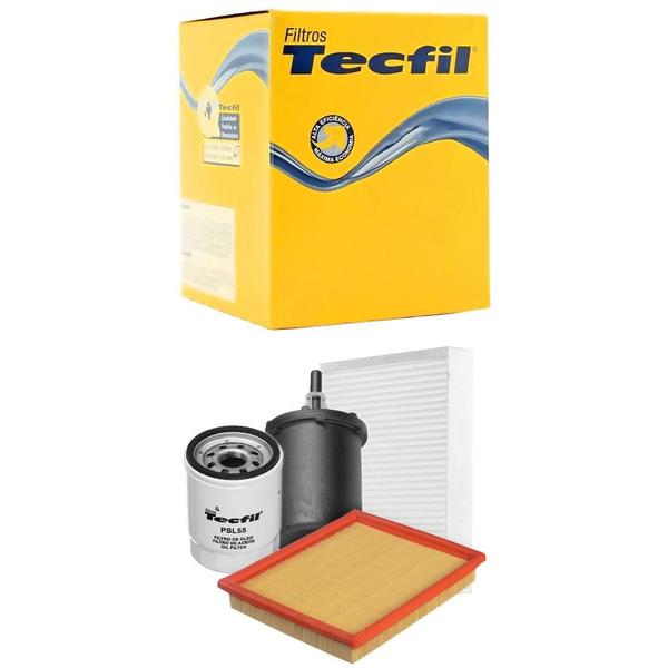 Kit Troca de Filtros Palio 1.0 8V Fire Gasolina Flex 2000 a 2017 Tecfil Imagem de Kit Troca de Filtros Palio 1.0 8V Fire Gasolina Flex 2000 a 2017 Tecfil
