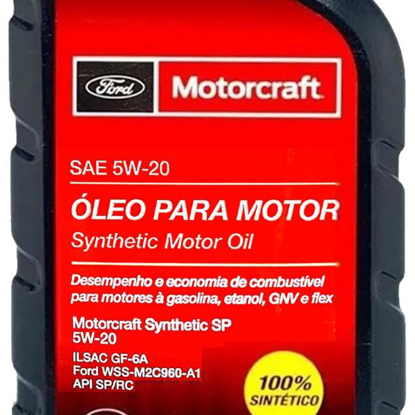 Imagem de Kit troca de óleo Ford Motorcraft 5w20 para cada 10.000km Ford New Ka 1.0 12v 1.5 16v Sigma até 2018