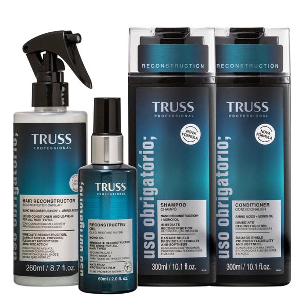 Kit TRUSS Uso Obrigatório Antiafinamento (4 Produtos) Kit TRUSS Uso Obrigatório Antiafinamento (4 Produtos)