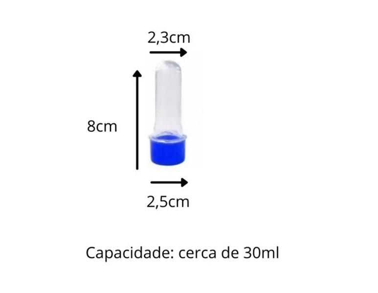 Imagem de Kit Tubete pequeno 8cm com tampa lembrancinha - 10 unid