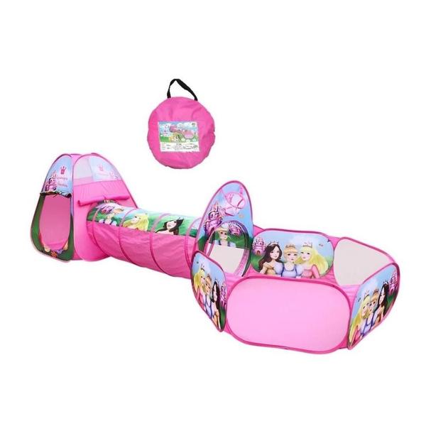 Kit tunel barraquinha iglu com piscina de bolinhas portatil dobravel princesas com bolsa - FAÇA E RESOLVA Imagem de Kit tunel barraquinha iglu com piscina de bolinhas portatil dobravel princesas com bolsa