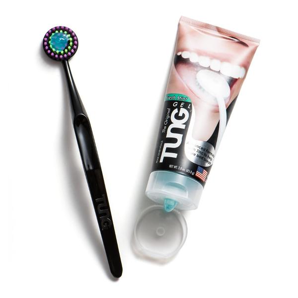 KIT TUNG Limpeza de Língua 1 Escova + Gel 85g - Curaprox Imagem de KIT TUNG Limpeza de Língua 1 Escova + Gel 85g