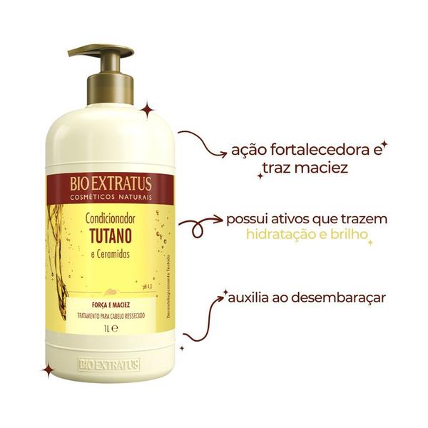 Imagem de Kit Tutano Bio Extratus Tratamento Capilar 1Kg Shampoo Condicionador Banho Creme e Creme de Silicone