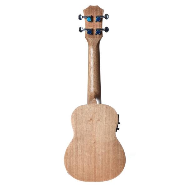 Imagem de Kit Ukulele Seizi Bali Soprano Elétrico Okume Laminado Capa