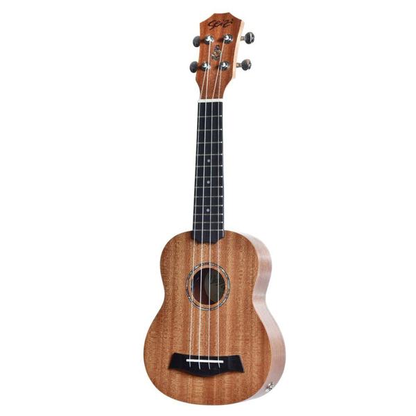 Imagem de Kit Ukulele Seizi Bali Soprano Elétrico Sapele Laminado Capa