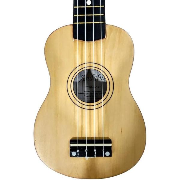 Imagem de Kit Ukulele Soprano Acustico Andaluz Uk-S01 Natural Fosco