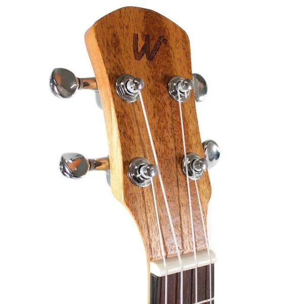 Imagem de Kit Ukulele Soprano Acústico Cordas Aquila Sapele Natural Winner Ux01