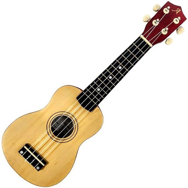 Imagem de Kit Ukulele Soprano Eletrico Ativo Andaluz Uk-s01 Eq Natural Fosco Ux03