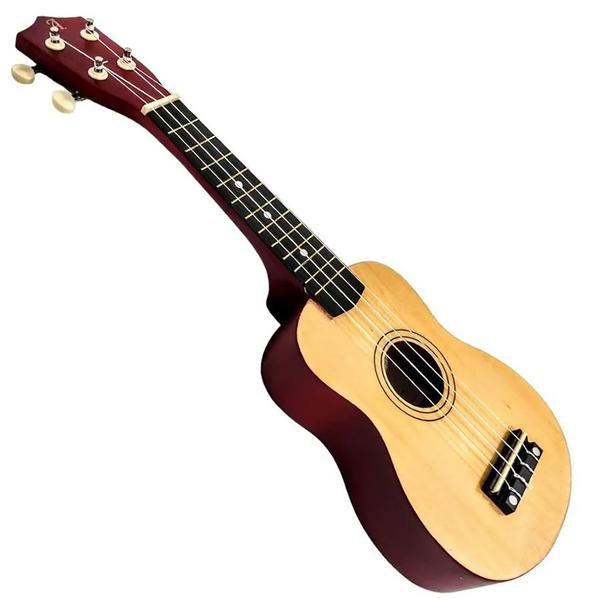 Imagem de Kit Ukulele Soprano Eletroacústico Andaluz Uk-s01 Natural Fosco Ux04