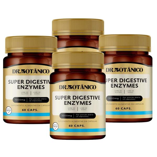 Imagem de Kit un 2 - super digestive enzymes 1.000mg 60 capsulas dr. botanico