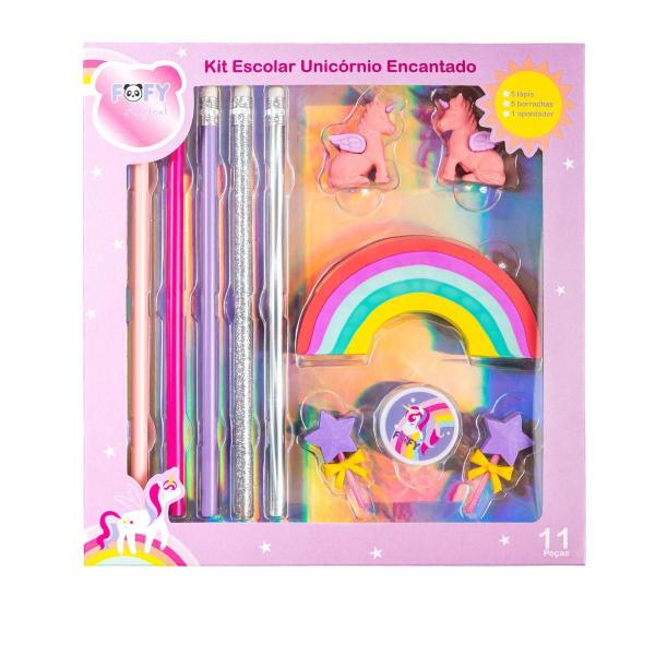 Imagem de Kit Unicornio Glitter Unicornio Encantado Para Presente Fofy