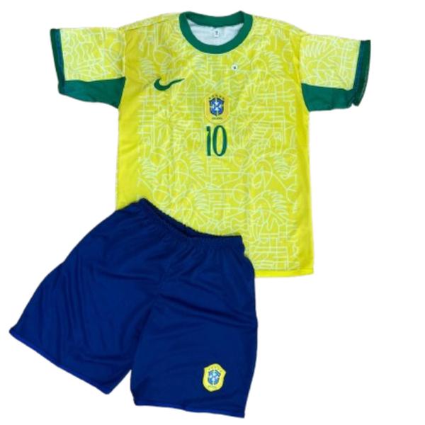 Imagem de Kit Uniforme Time De Futebol Infantil Para Meninos 2 Peças