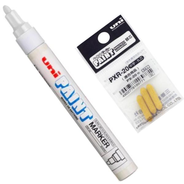 Imagem de Kit UniPaint  Marker PX-20 Branca + Refil