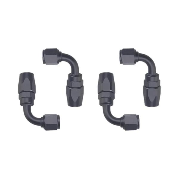Kit Universal de Mangueiras Giratórias AN4 AN6 AN8 AN10 AN12 - 4 Unidades Retas e 4 a 45° Imagem de Kit Universal de Mangueiras Giratórias AN4 AN6 AN8 AN10 AN12 - 4 Unidades Retas e 4 a 45°