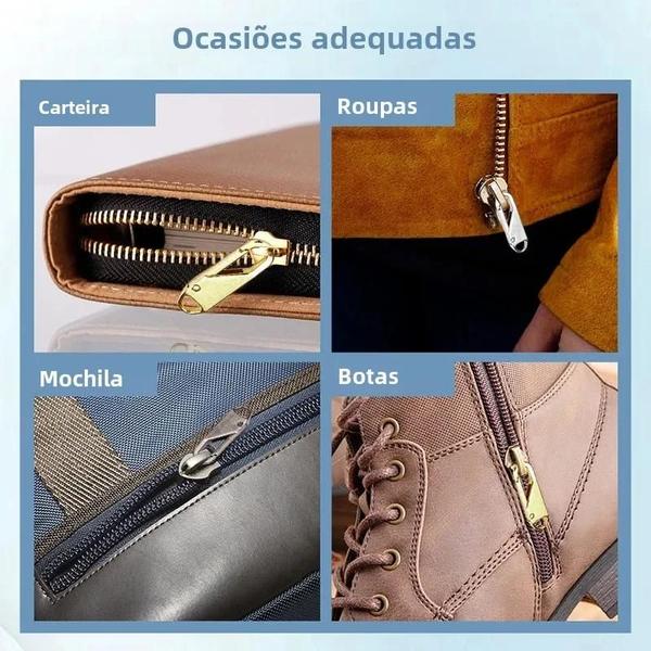 Imagem de Kit Universal de Reparo para Cabeça de Zíper Quebrada - Bolsas, Malas e Artesanato