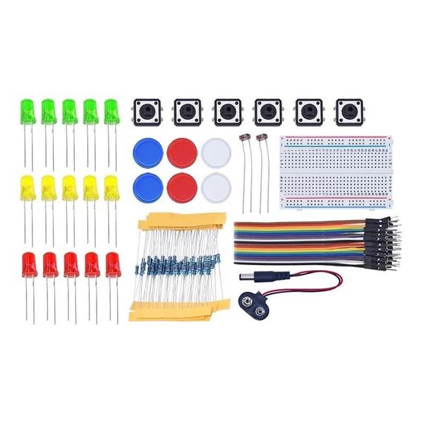 Imagem de Kit UNO R3 Mini Starter para Arduino - com LED, Jumper e Botão