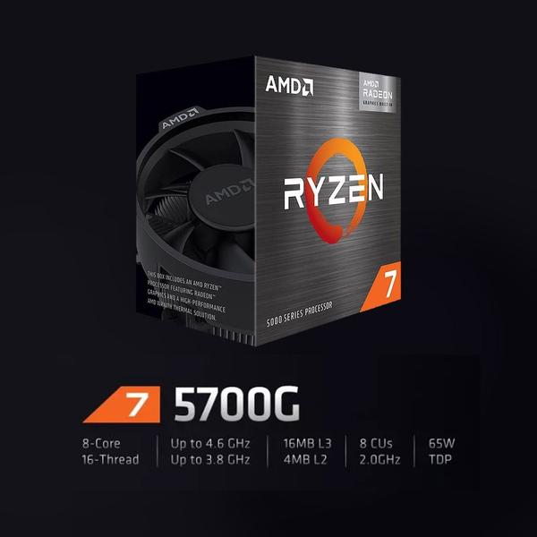 Imagem de Kit upgrade amd ryzen 7 5700g, placa mãe a520m-e , 16gb ddr4, neologic - nli84113