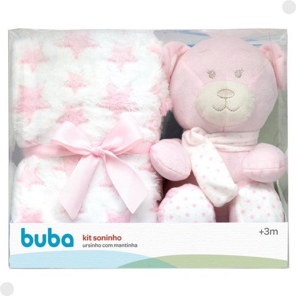 Imagem de Kit Ursinho Com Mantinha Soninho Rosa R.18067 Buba Única