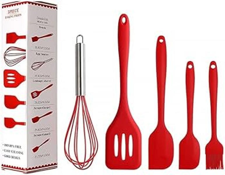 Imagem de Kit utensilio cozinha em silicone 5 peças