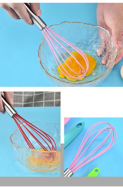 Imagem de Kit Utensílio Cozinha Silicone Espátula Fouet Pão Duro 5 Peças Livre de BPA