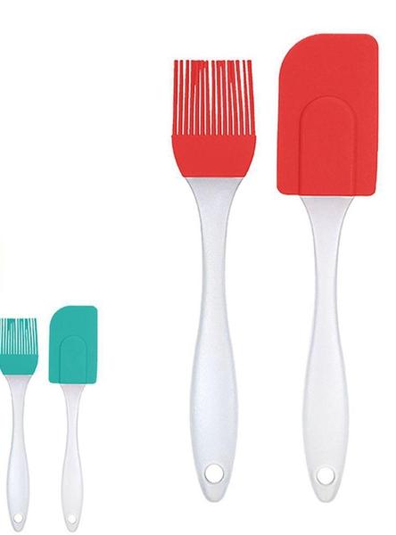 Imagem de Kit utensílios 2 peças pincel e espátula para culinária